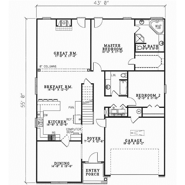 Main Floor Plan: 12-254