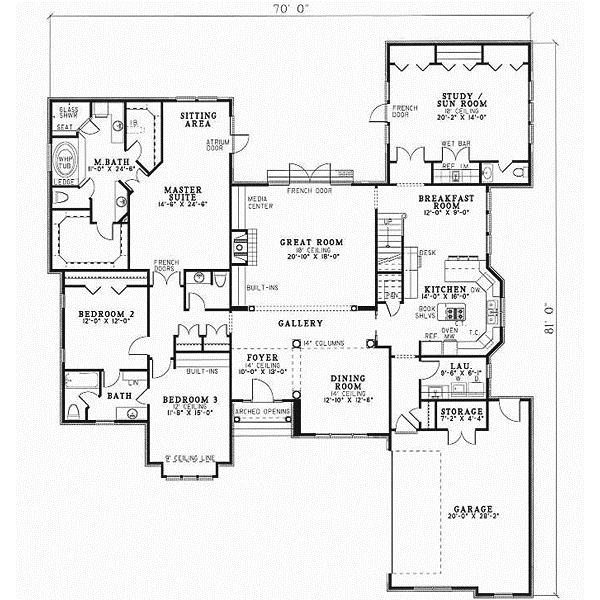 Main Floor Plan: 12-257