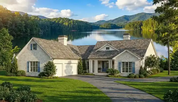 Traditional house plans 12-263 - front exterior, 2,611 sq ft, 3 bed, 2 bath house plans | Monster House Plans