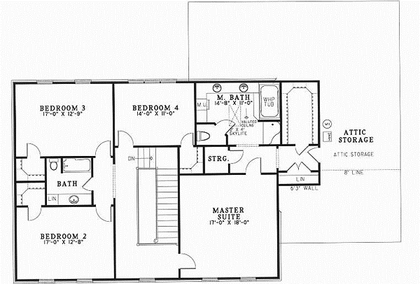 Upper/Second Floor Plan: 12-265