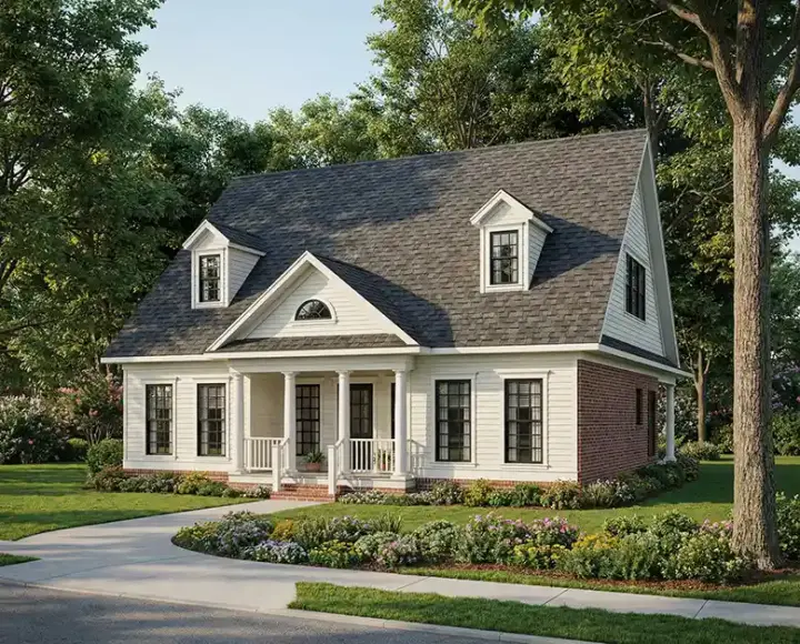 Southern house plans 12-267 - front exterior, 2,140 sq ft, 3 bed, 2 bath house plans | Monster House Plans