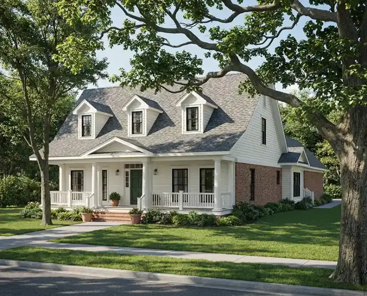 Southern house plans 12-273 - front exterior, 2,286 sq ft, 4 bed, 3 bath house plans | Monster House Plans