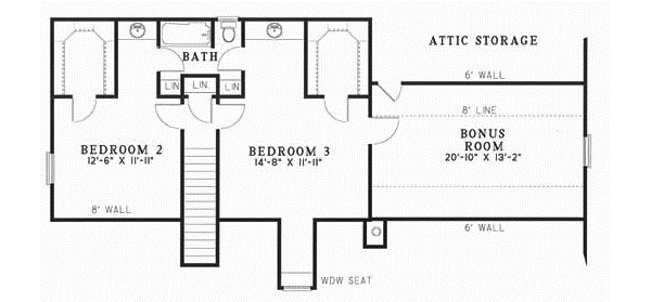 Upper/Second Floor Plan: 12-278