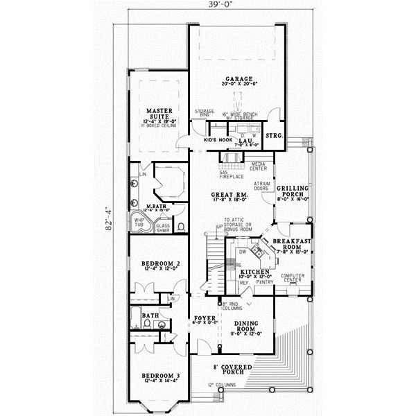 Main Floor Plan: 12-283