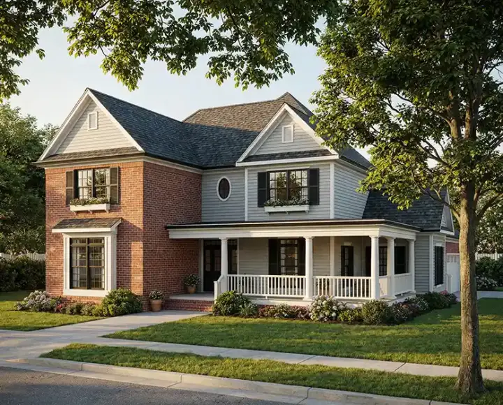 Southern house plans 12-284 - front exterior, 2,676 sq ft, 4 bed, 2 bath house plans | Monster House Plans