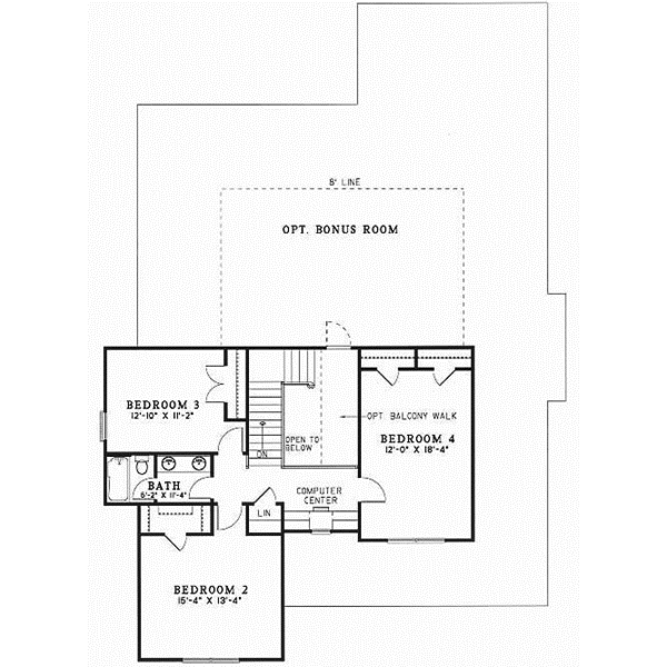 Upper/Second Floor Plan: 12-284