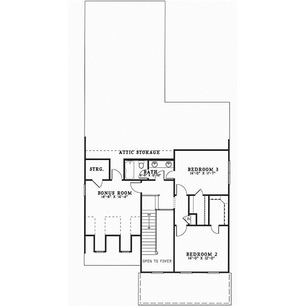 Upper/Second Floor Plan: 12-286