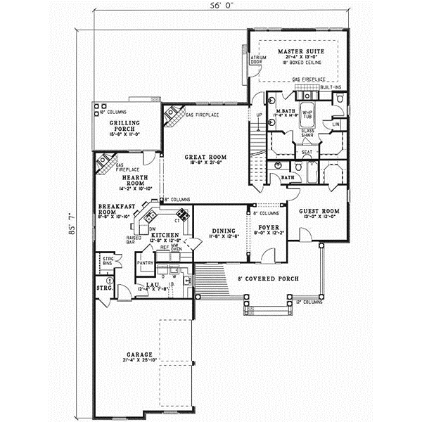 Main Floor Plan: 12-287