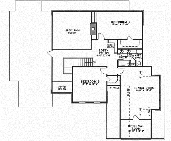 Upper/Second Floor Plan: 12-289