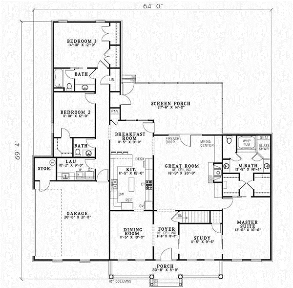 Main Floor Plan: 12-294