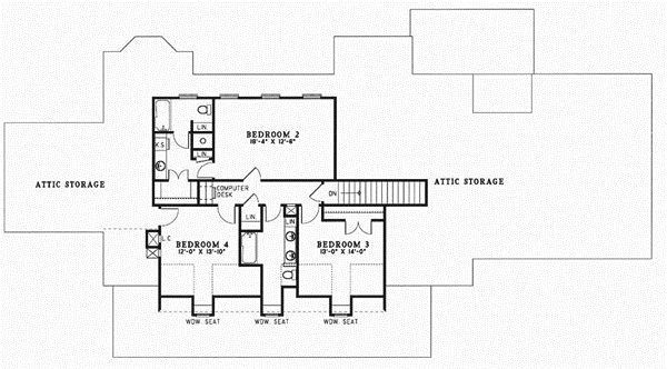 Upper/Second Floor Plan: 12-301