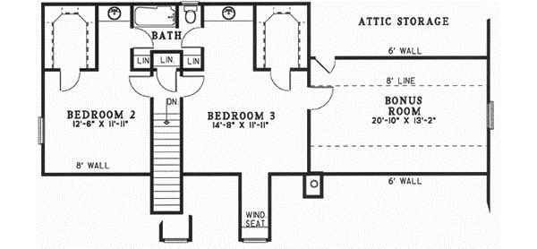 Upper/Second Floor Plan: 12-313