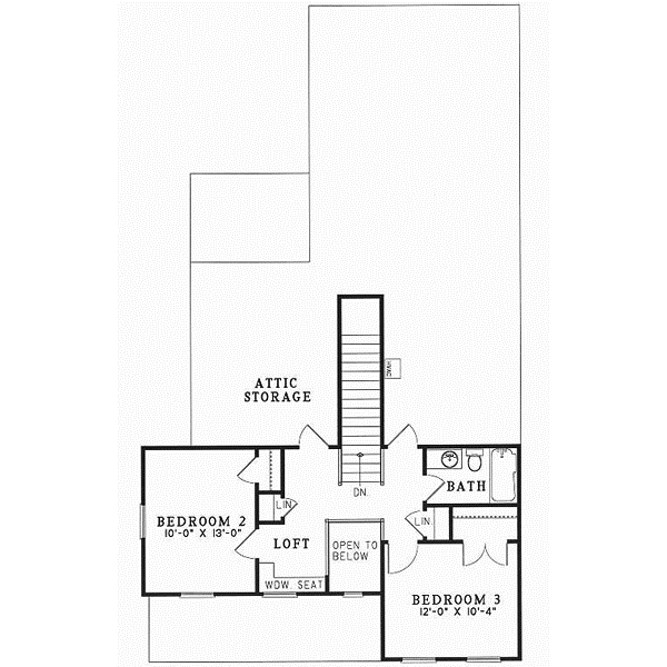 Upper/Second Floor Plan: 12-321