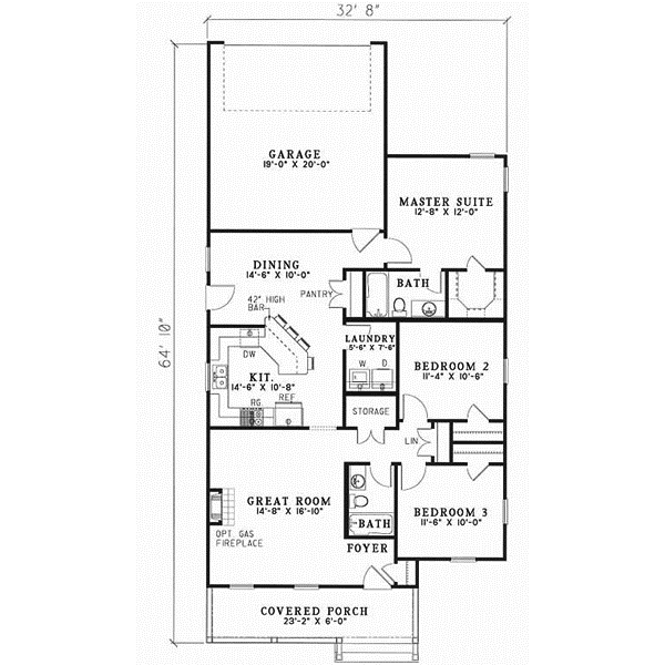 Main Floor Plan: 12-322
