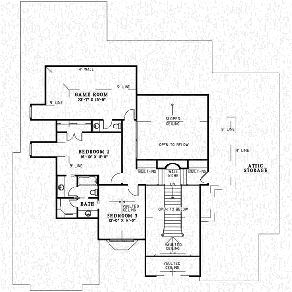 Upper/Second Floor Plan: 12-325