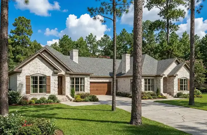 Traditional house plans 12-331 - front exterior, 3,238 sq ft, 6 bed, 4 bath house plans | Monster House Plans