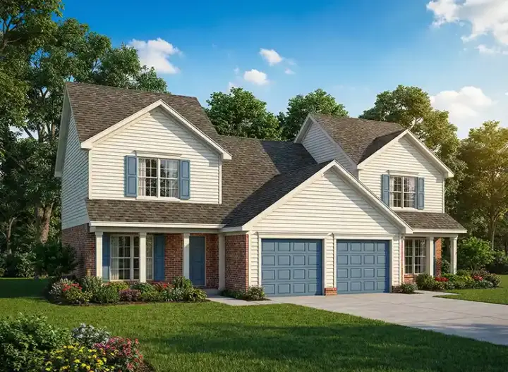 Traditional house plans 12-335 - front exterior, 2,502 sq ft, 6 bed, 4 bath house plans | Monster House Plans