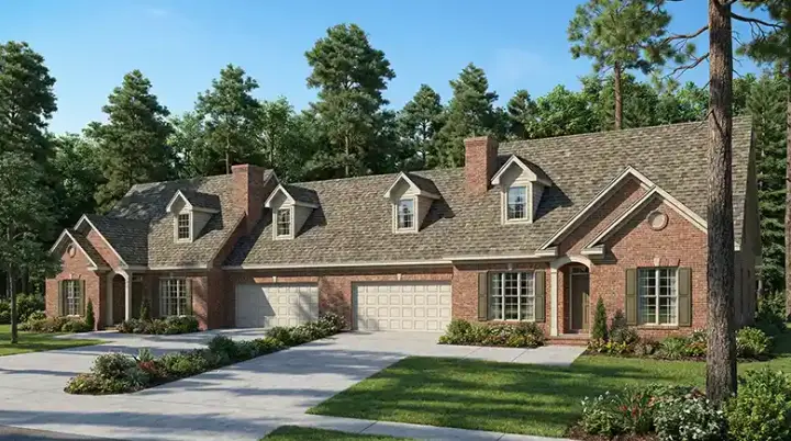 Traditional house plans 12-360 - front exterior, 3,394 sq ft, 6 bed, 4 bath house plans | Monster House Plans