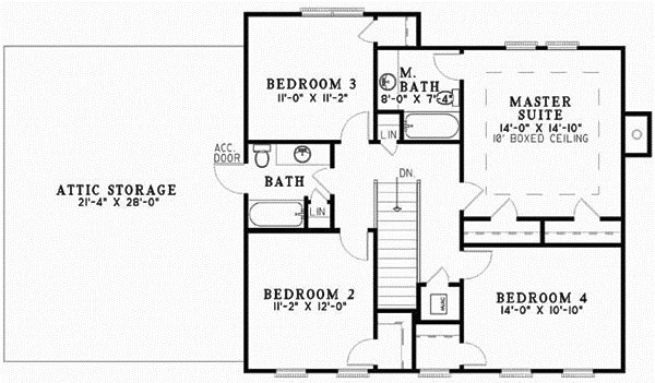 Upper/Second Floor Plan: 12-384