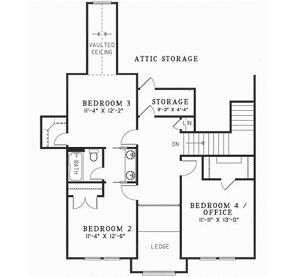 Upper/Second Floor Plan: 12-396