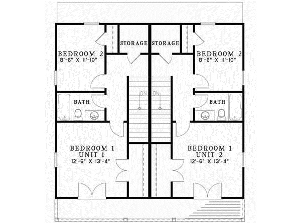 Upper/Second Floor Plan: 12-400