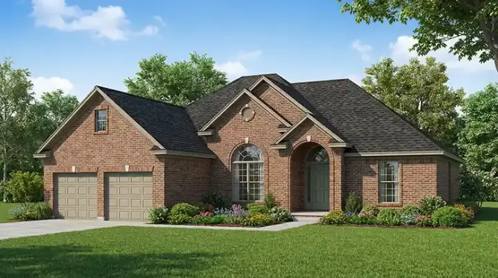 Traditional house plans 12-418 - front exterior, 2,014 sq ft, 3 bed, 2 bath house plans | Monster House Plans