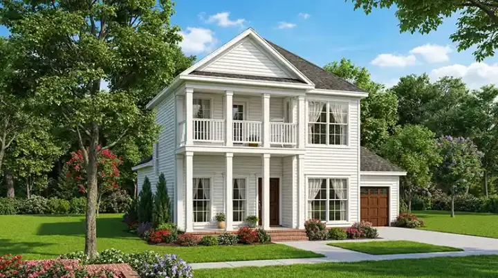 Southern house plans 12-420 - front exterior, 1,651 sq ft, 3 bed, 2 bath house plans | Monster House Plans