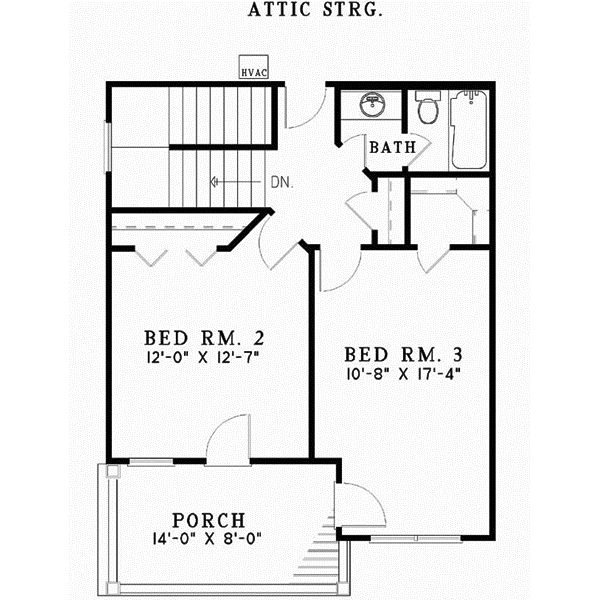 Upper/Second Floor Plan: 12-420