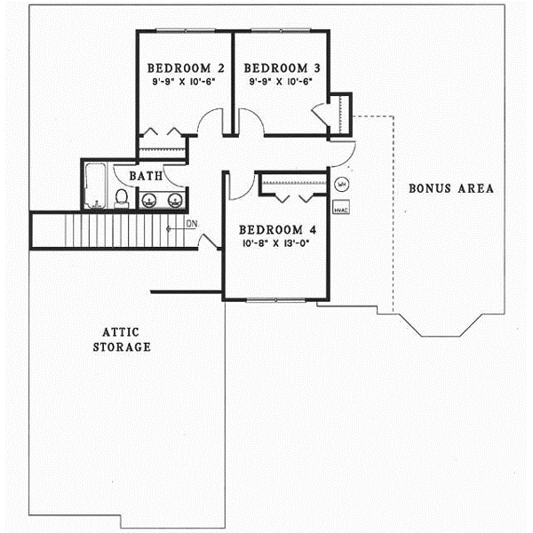 Upper/Second Floor Plan: 12-428