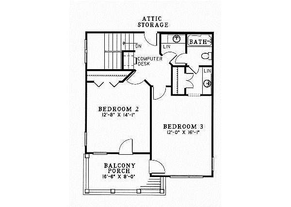 Upper/Second Floor Plan: 12-429