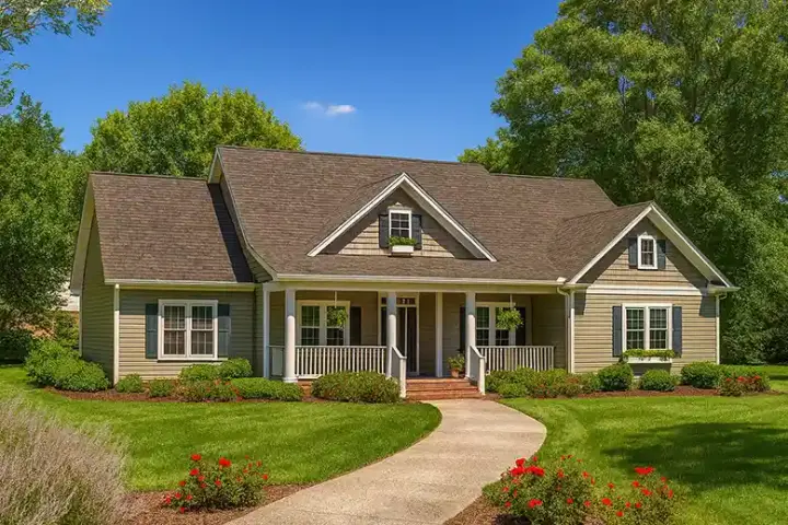 Southern house plans 12-434 - front exterior, 2,261 sq ft, 4 bed, 2 bath house plans | Monster House Plans