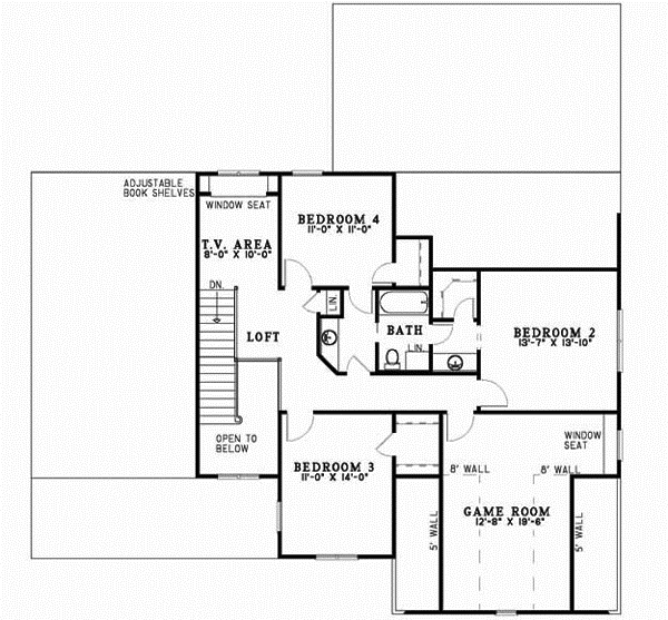 Upper/Second Floor Plan: 12-442