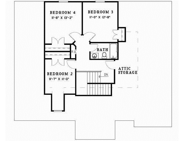 Upper/Second Floor Plan: 12-443