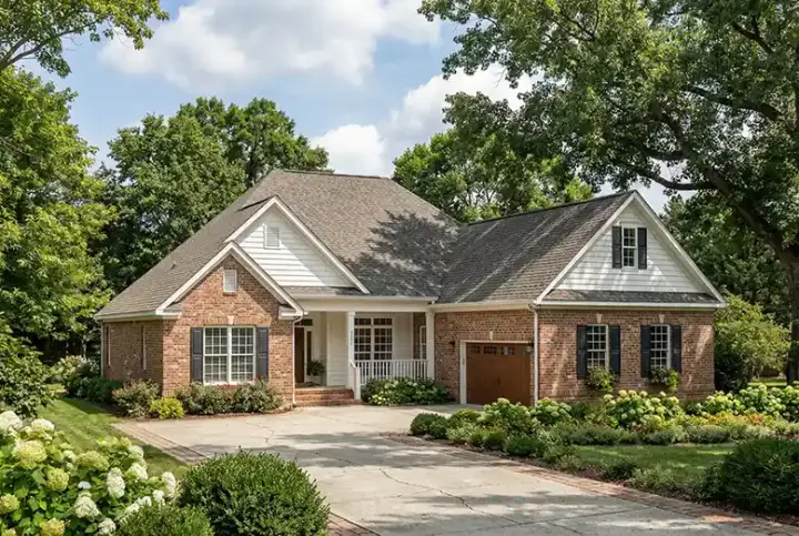 Traditional house plans 12-444 - front exterior, 2,211 sq ft, 3 bed, 2 bath house plans | Monster House Plans