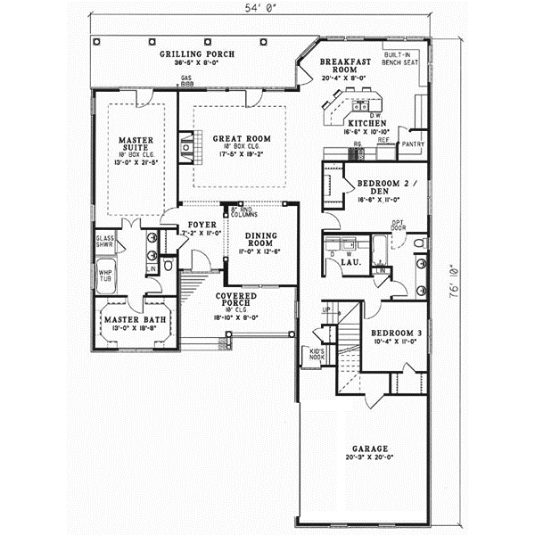 Main Floor Plan: 12-444