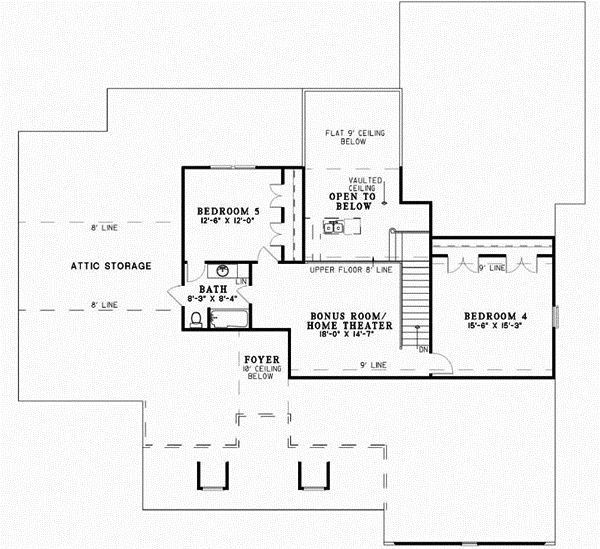 Upper/Second Floor Plan: 12-447