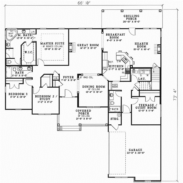 Main Floor Plan: 12-452