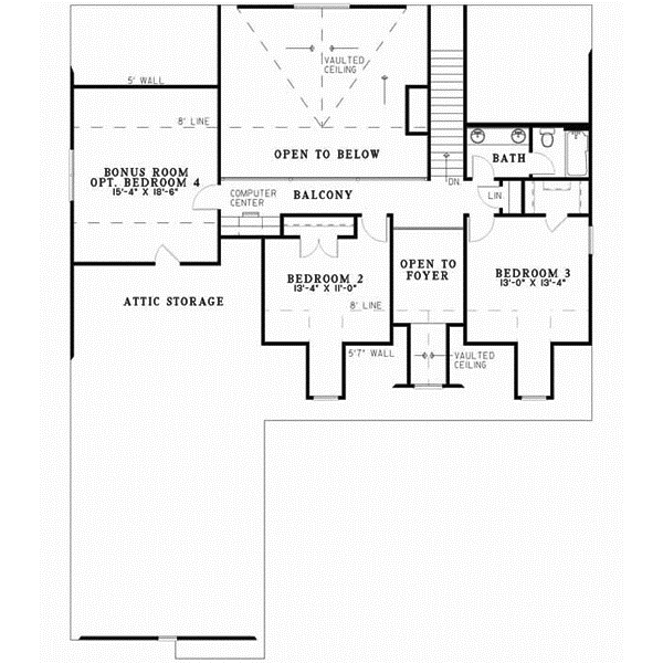 Upper/Second Floor Plan: 12-453