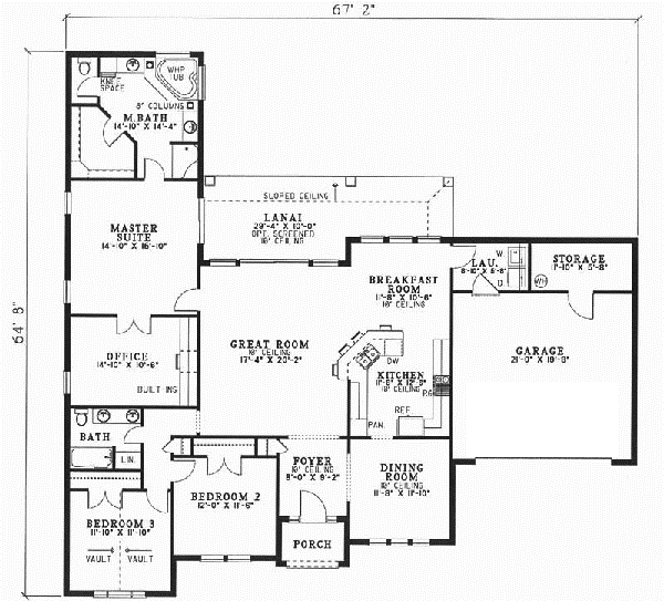 Main Floor Plan: 12-456