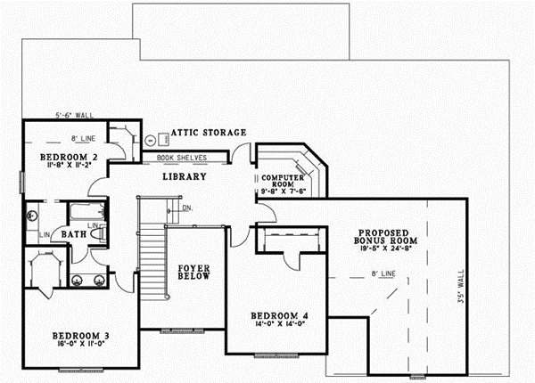 Upper/Second Floor Plan: 12-470