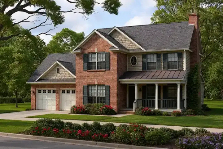 Southern house plans 12-474 - front exterior, 1,894 sq ft, 3 bed, 2 bath house plans | Monster House Plans