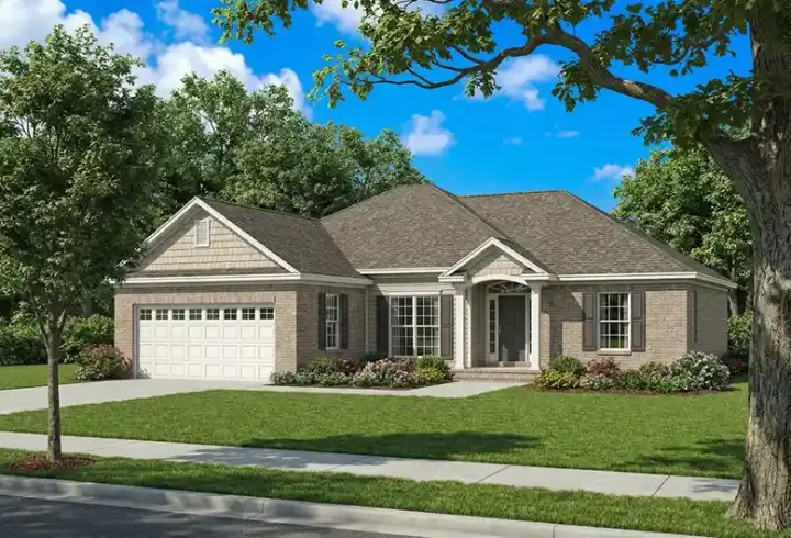 Traditional house plans 12-476 - front exterior, 1,560 sq ft, 3 bed, 2 bath house plans | Monster House Plans