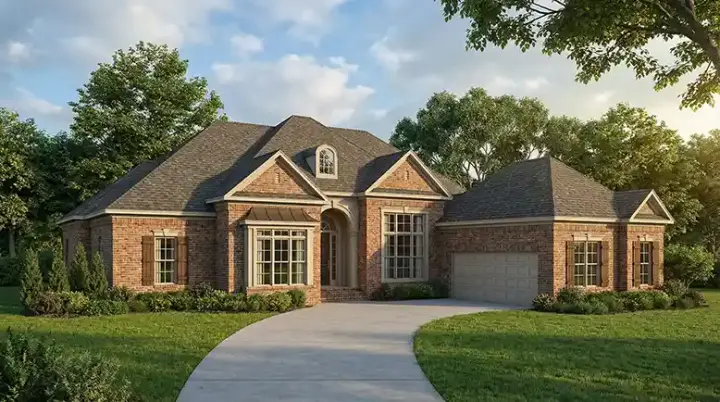 Southern house plans 12-479 - front exterior, 3,568 sq ft, 4 bed, 4 bath house plans | Monster House Plans