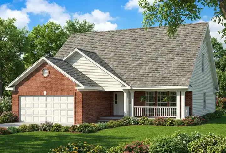 Traditional house plans 12-481 - front exterior, 2,857 sq ft, 4 bed, 3 bath house plans | Monster House Plans