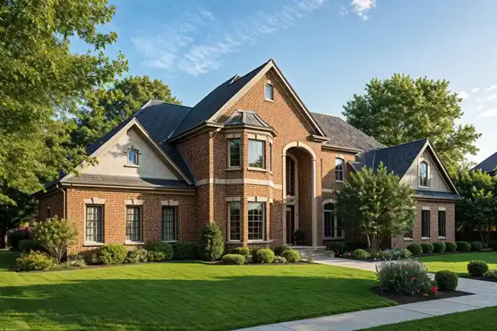 European house plans 12-488 - front exterior, 4,461 sq ft, 5 bed, 4 bath house plans | Monster House Plans