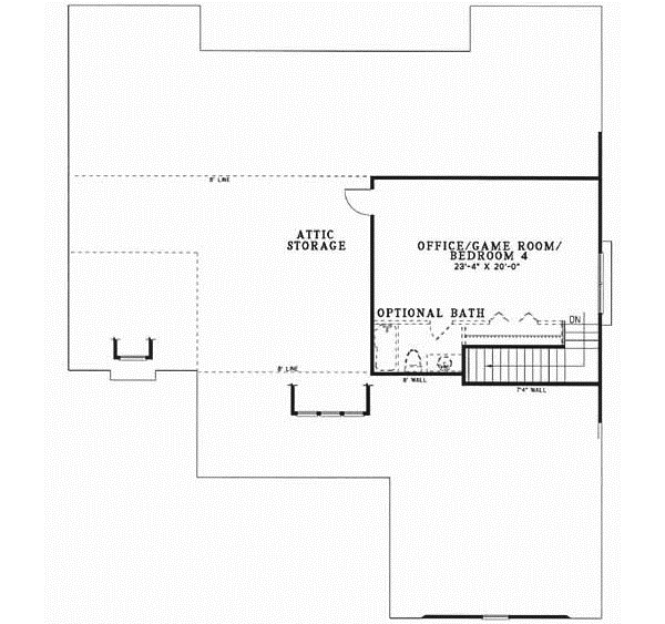 Upper/Second Floor Plan: 12-489