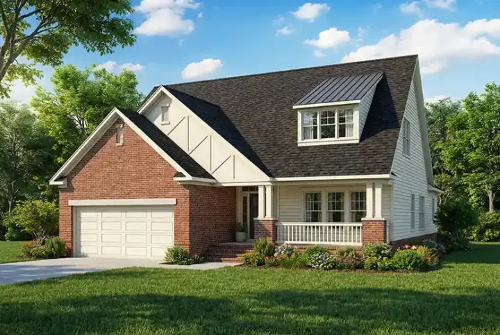 English Country house plans 12-491 - front exterior, 2,288 sq ft, 3 bed, 3 bath house plans | Monster House Plans