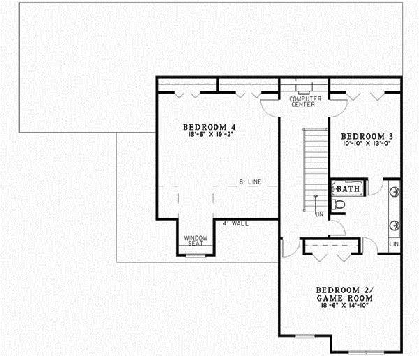Upper/Second Floor Plan: 12-496