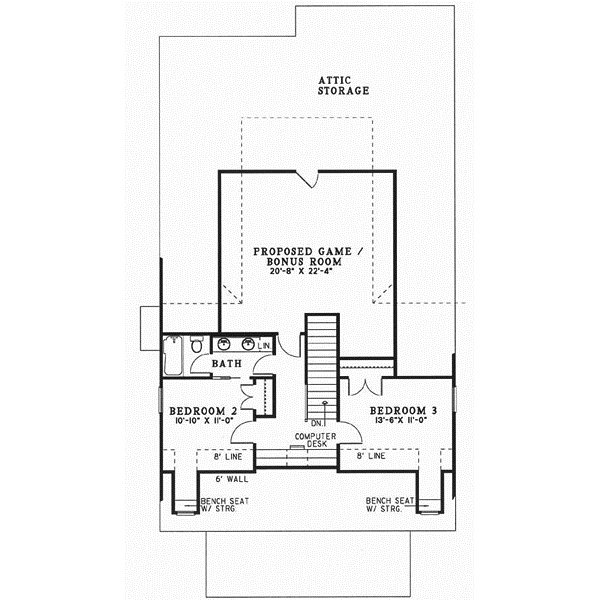 Upper/Second Floor Plan: 12-498