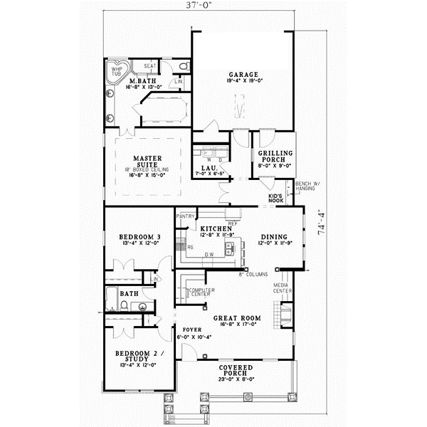 Main Floor Plan: 12-500